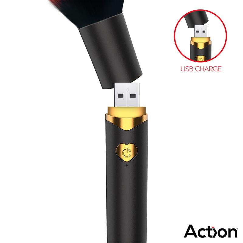 None - Secret Noir Vibrating Make-Up Brush — zdjęcie 4