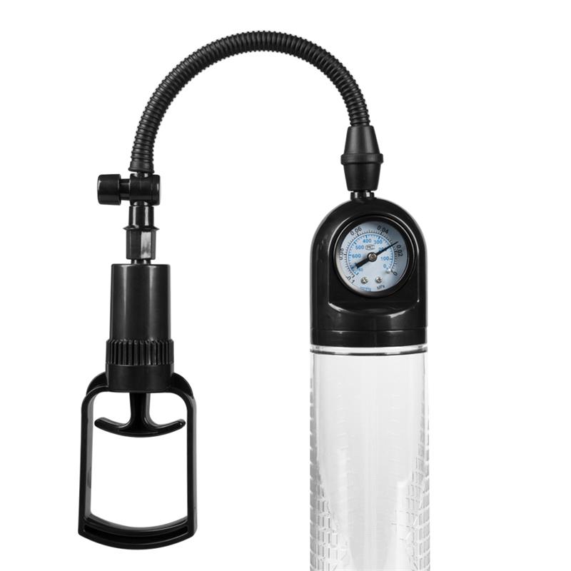 BOOST PUMPS - Manual Penis Pump with Valve PSX03 Crystal — zdjęcie 4