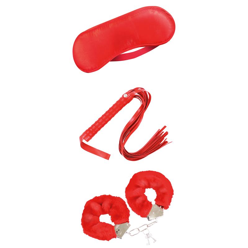 INTOYOU BDSM LINE - Beginners Bondage Set 3 Pieces Red — zdjęcie 4