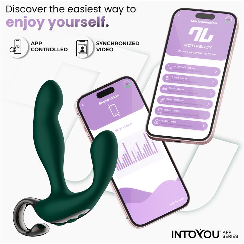 INTOYOU APP SERIES - Greeny Prostate Massager with Finger Wiggling and App — zdjęcie 4