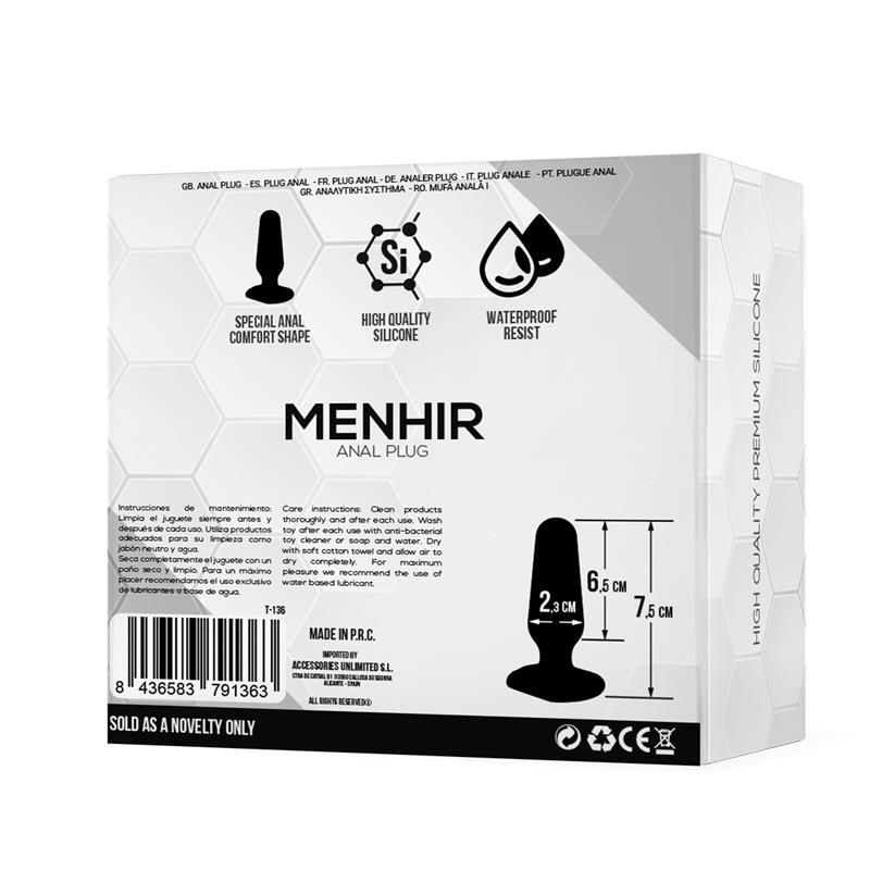 TARDENOCHE - Menhir Anal Plug Silicone Black — zdjęcie 4