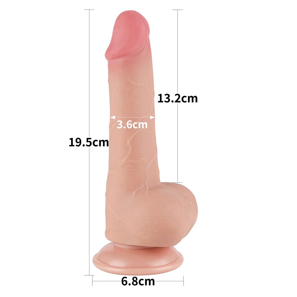 Dildo z przyssawk¹ 19,5 cm Lovetoy — zdjęcie 3