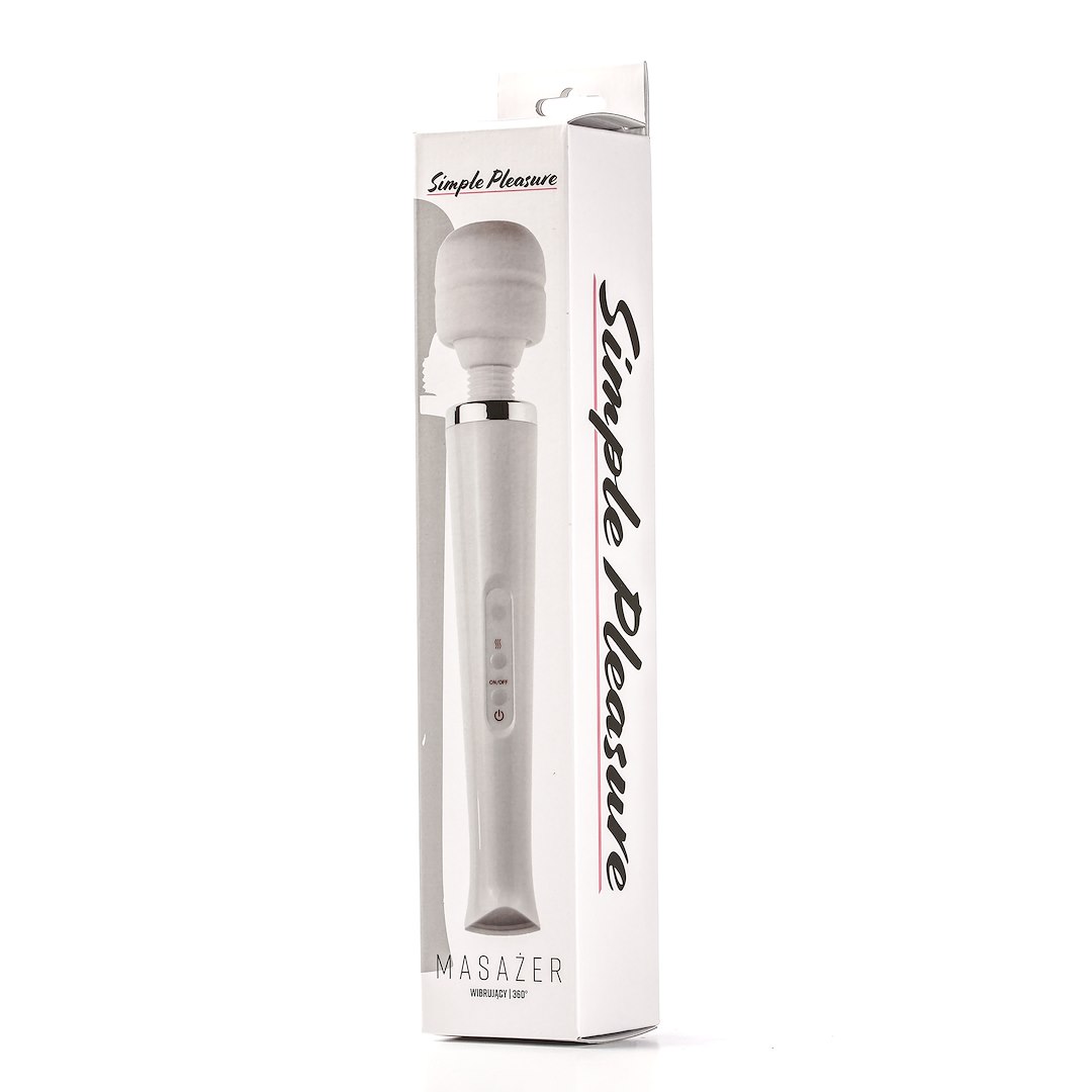 Simple Pleasure - Masa¿er Kulowy Magiczna Ró¿d¿ka £adowany Usb Bia³y