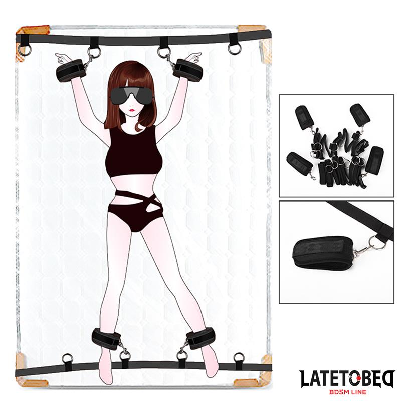 LATETOBED BDSM LINE - Bed Restraints 4 attachment points