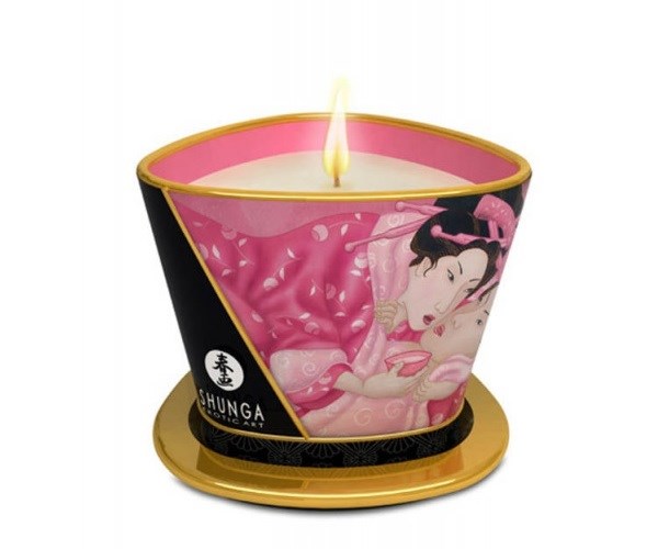 wieca do masa¿u Aphrodisia Rose Petals 170ml Shunga — zdjęcie 2