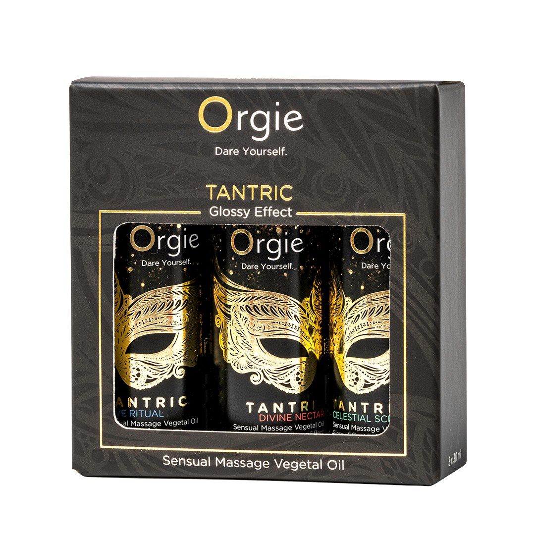 Orgie Sensual Massage Vegetal Oil Tantric Mini Size Collection 3 x 30 ml set