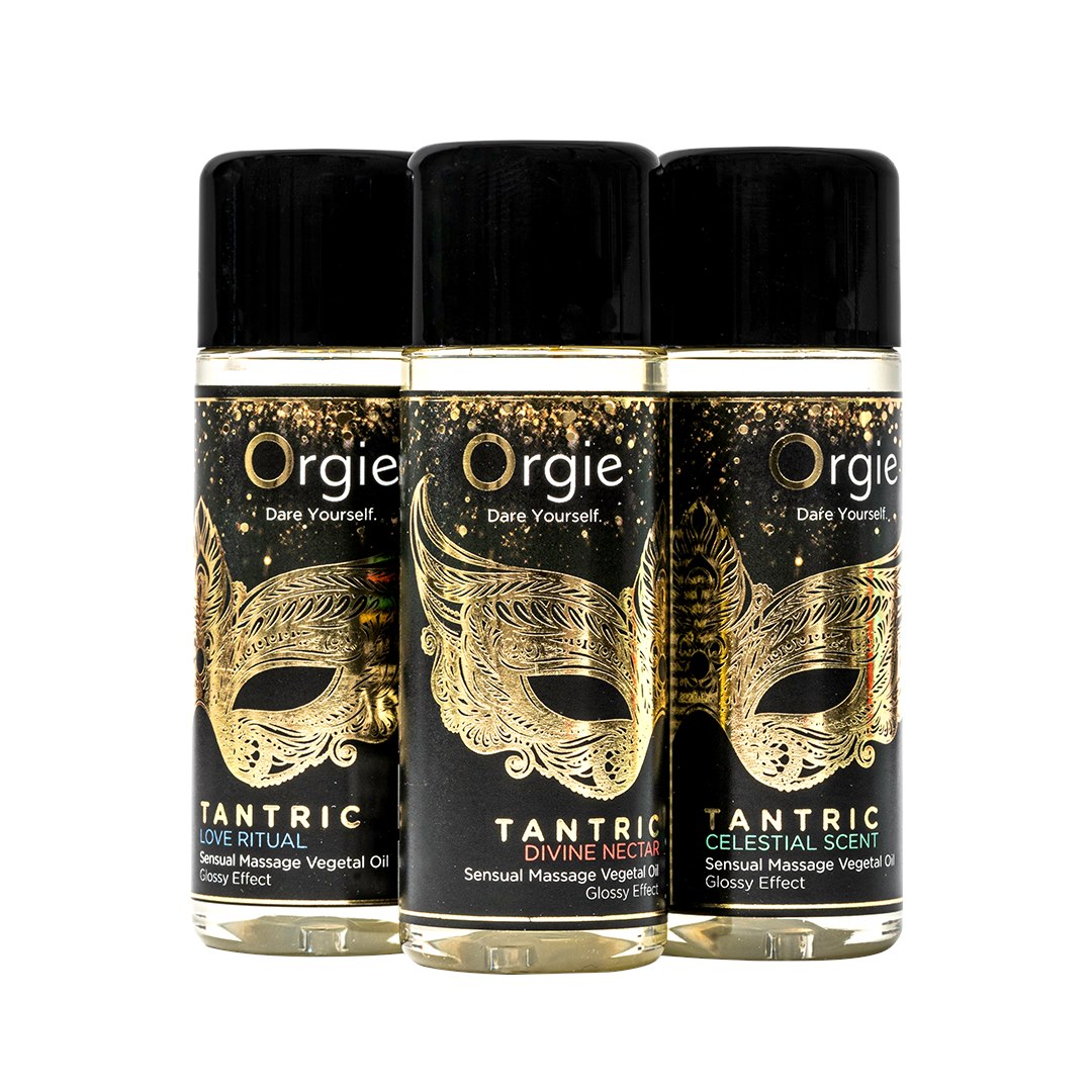 Orgie Sensual Massage Vegetal Oil Tantric Mini Size Collection 3 x 30 ml set — zdjęcie 2