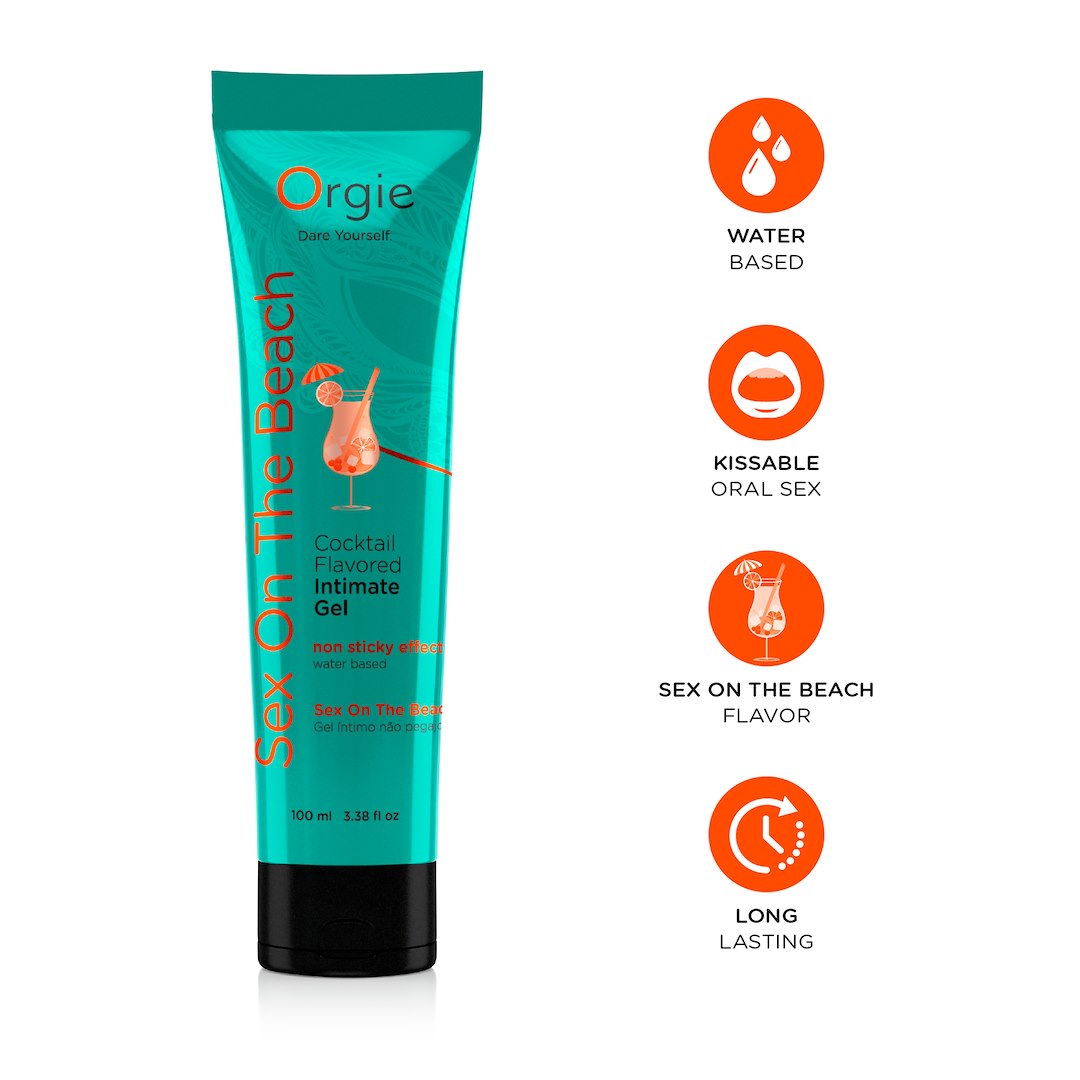 Orgie Lube Tube Cocktail Sex On The Beach Water-Based Kissable Intimate Gel 100ml — zdjęcie 2