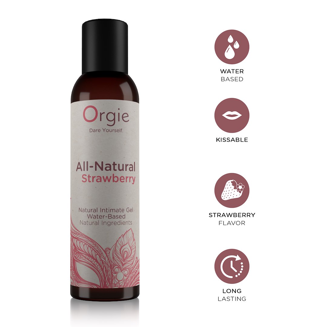 Orgie All - Natural Strawberry Kissable Natural Water-Based Intimate Gel — zdjęcie 2