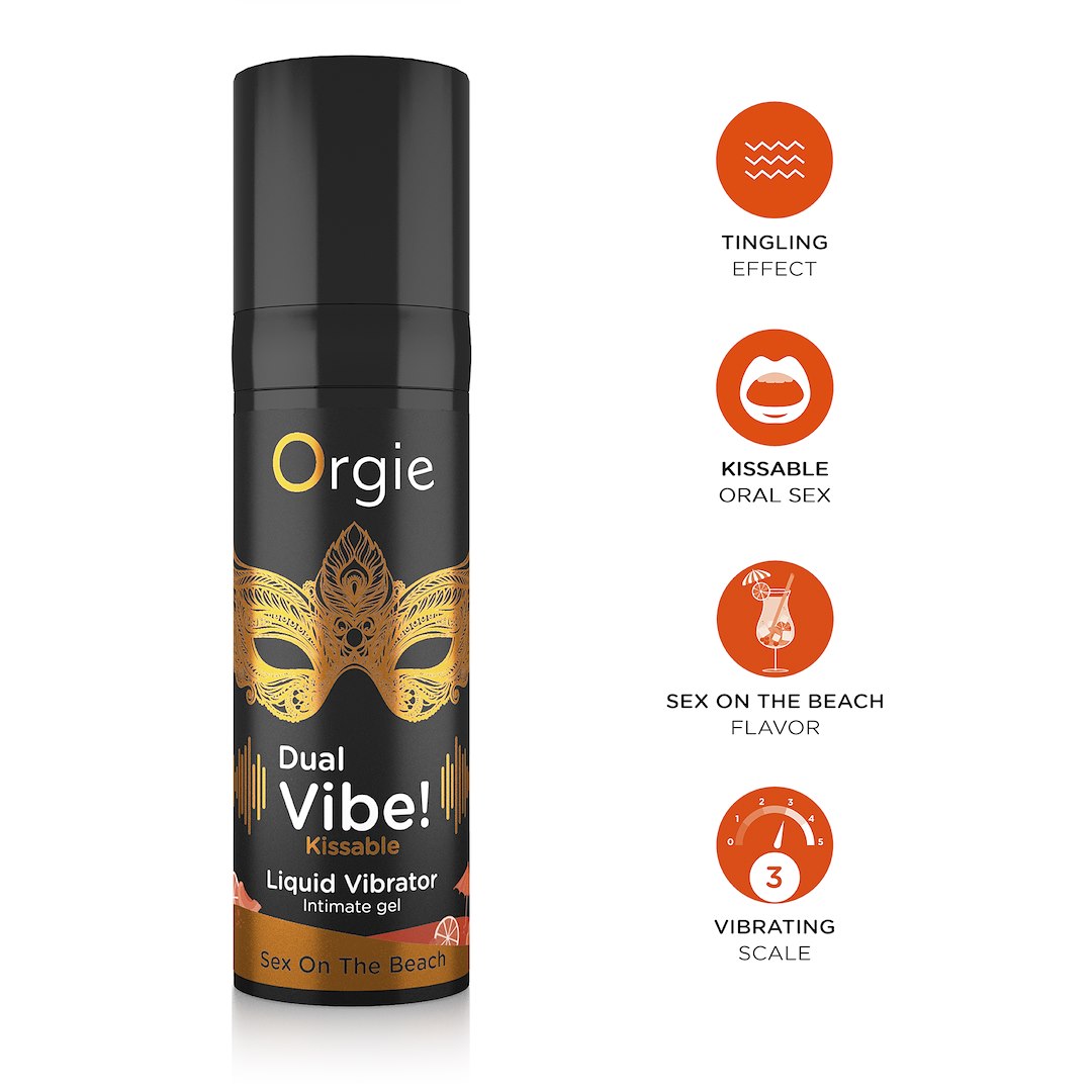 Orgie Dual Vibe! Sex On The Beach Kissable Arousal Intimate Gel — zdjęcie 2