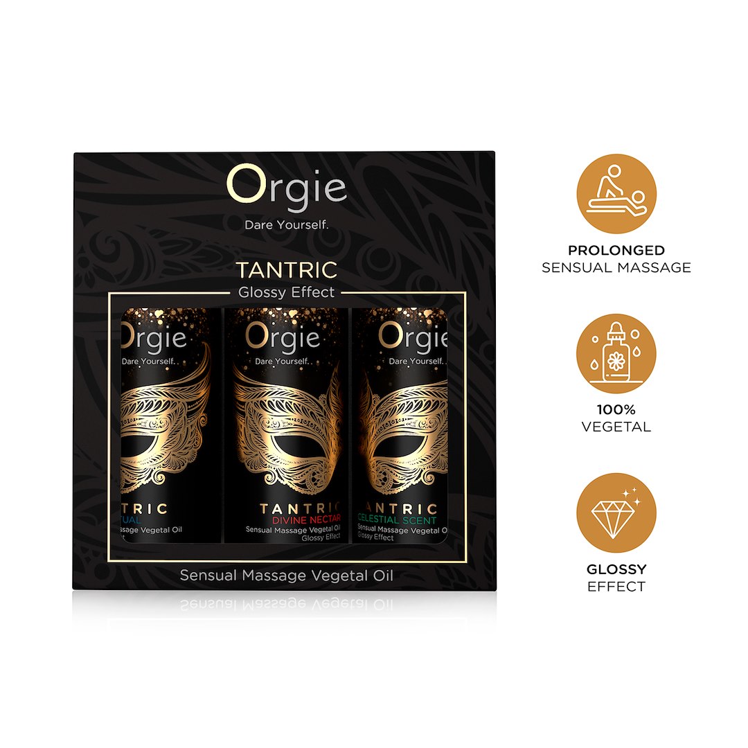 Orgie Sensual Massage Vegetal Oil Tantric Mini Size Collection 3 x 30 ml set — zdjęcie 3