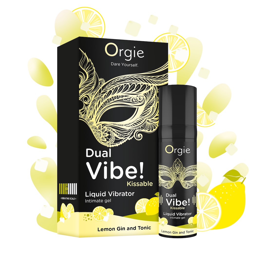 Orgie Dual Vibe! Lemon Gin And Tonic Kissable Arousal Intimate Gel — zdjęcie 3