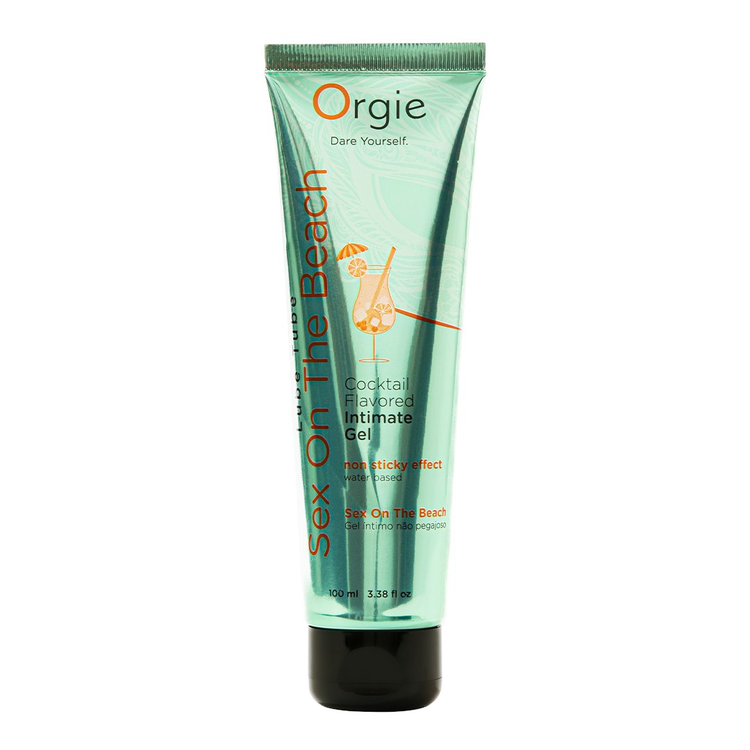 Orgie Lube Tube Cocktail Sex On The Beach Water-Based Kissable Intimate Gel 100ml