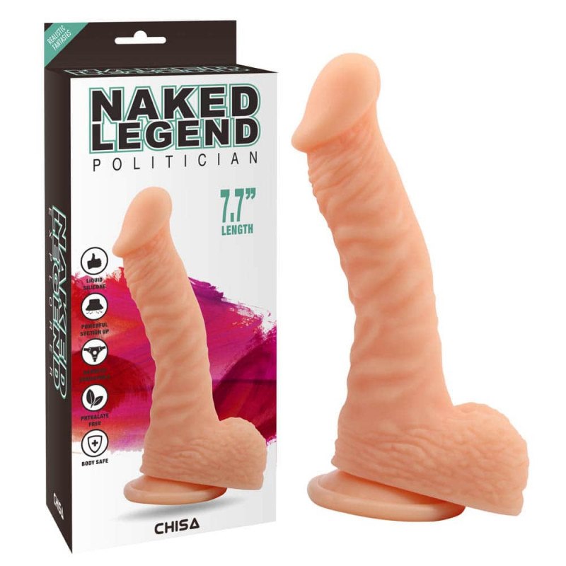 Dildo z przyssawk¹ Naked Legend Politician 19,5cm Chisa