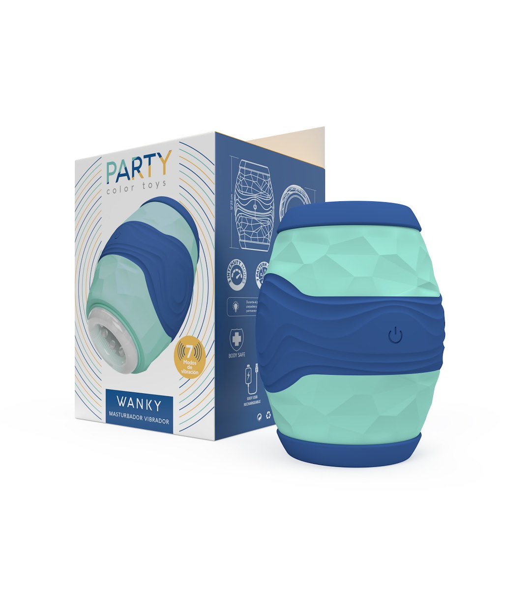 PARTY COLOR TOYS - WANKY USB VIBRATOR MASTURBATOR