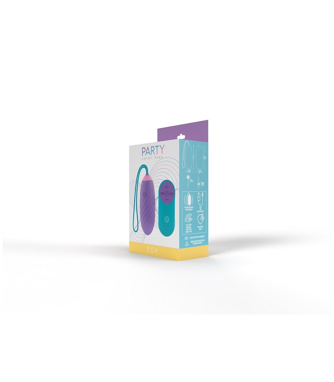 PARTY COLOR TOYS - EGY LILAC VIBRATING EGG — zdjęcie 3