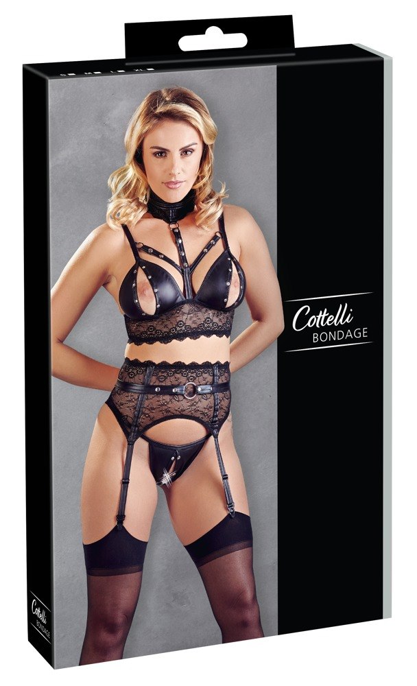 Cottelli Bondage - Komplet bielizny Cottelli Collection Bondage XL