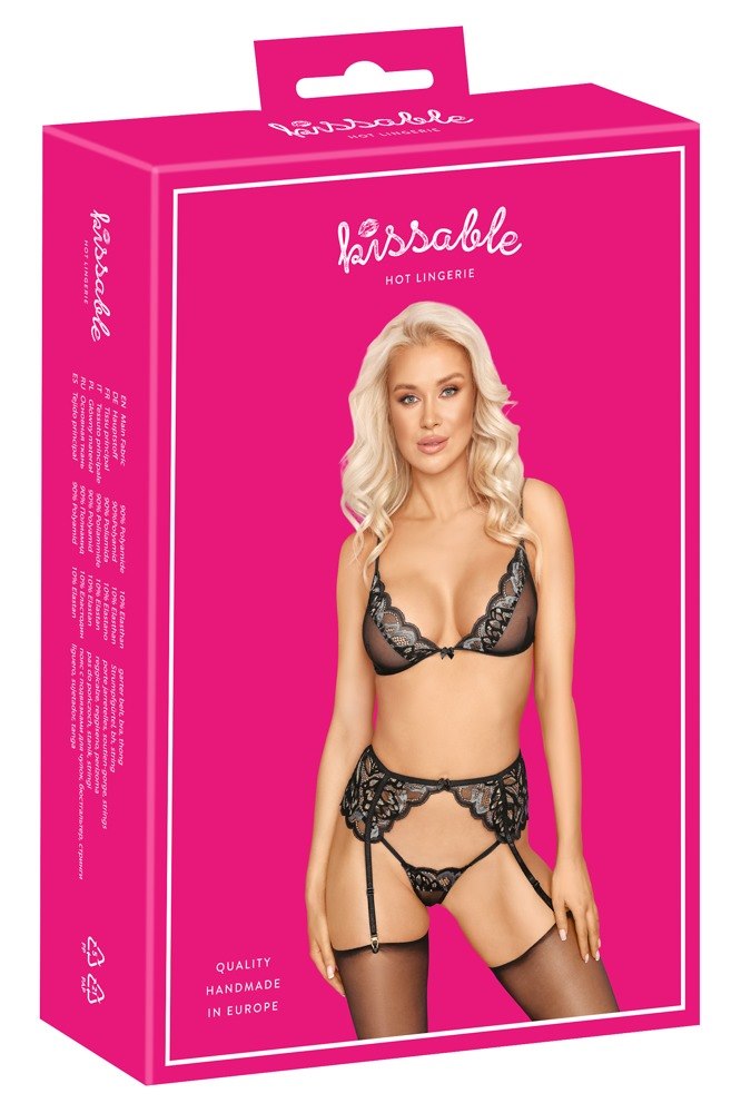 Komplet bielizny z pasem do poñczoch Pola L/XL Kissable