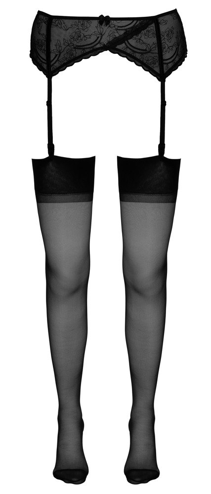 Cottelli Legwear - Poñczochy ze szwem czarne 1 — zdjęcie 4
