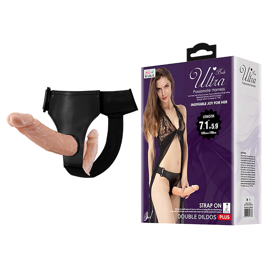 Strap on Ultra Female Passionate z dwoma dildami LyBaile — zdjęcie 4