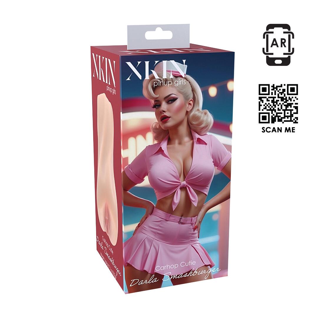 XKIN by Shots - Pinup Dolls - Carhop Cutie Darla Smashburger - TPE Medium Masturbator - 202g - Flesh