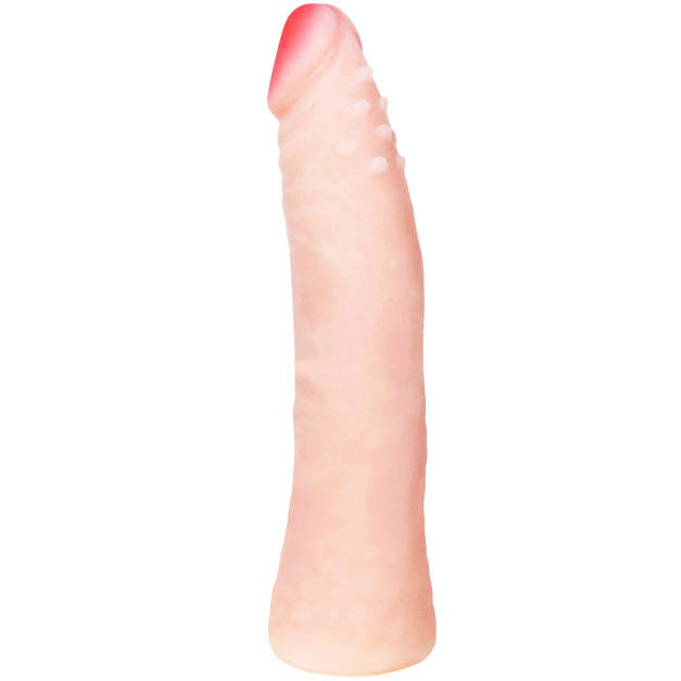 BAILE - REALISTYCZNY DOTYK SKORY SILIKONOWY DILDO 19 CM LOSOWY KOLOR PUDELKA