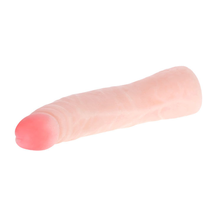 BAILE - REALISTYCZNY DOTYK SKORY SILIKONOWY DILDO 19 CM LOSOWY KOLOR PUDELKA — zdjęcie 3