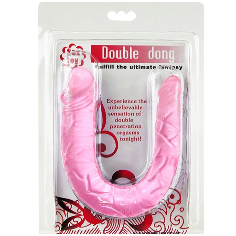 BAILE - PODWOJNY DONG PODWOJNY ROZOWY DILDO — zdjęcie 5